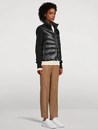 Padded Wool Down Cardigan