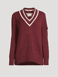Wool-Blend Padded Sweater