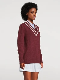 Wool-Blend Padded Sweater