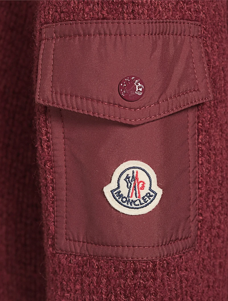 Wool-Blend Padded Sweater