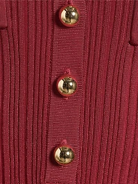 Rib-Knit Midi Dress