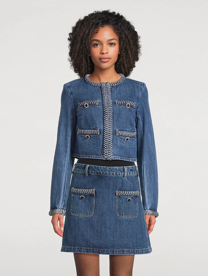 Braided Denim Jacket