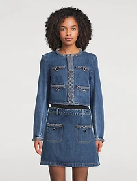 Braided Denim Jacket