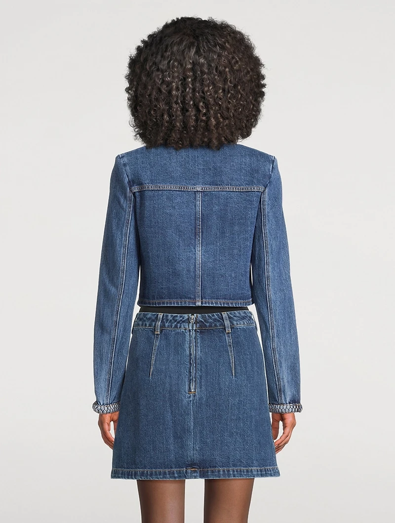 Braided Denim Jacket