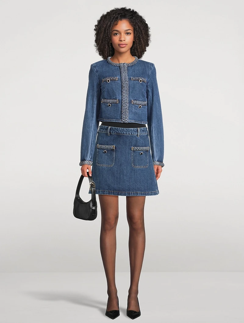 Braided Denim Jacket