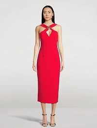 Cameron Cross-Front Midi Dress