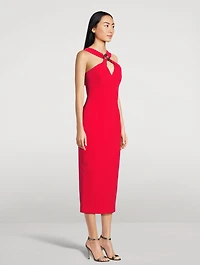 Cameron Cross-Front Midi Dress