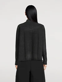 Denim x Knit Cardigan