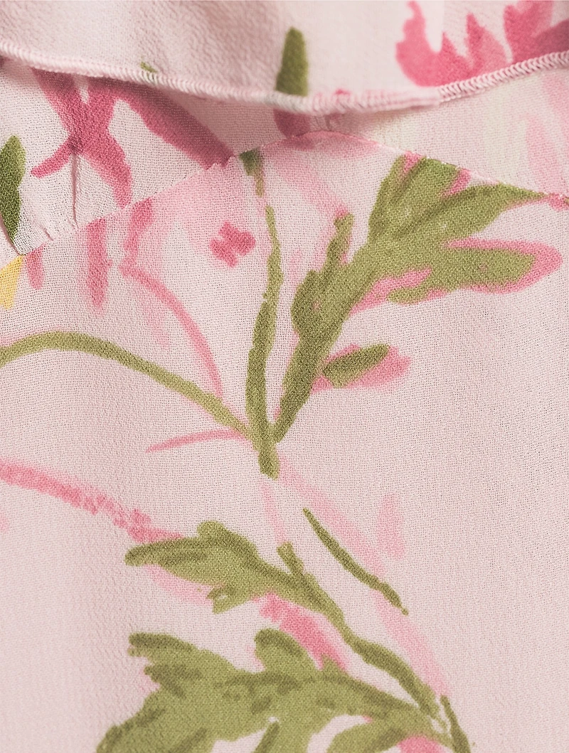 Tripoli Ruffled Maxi Dress Floral Print