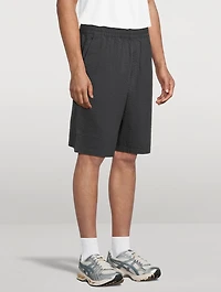 Seersucker Striped Shorts