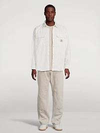 Double Knee Straight-Leg Pants