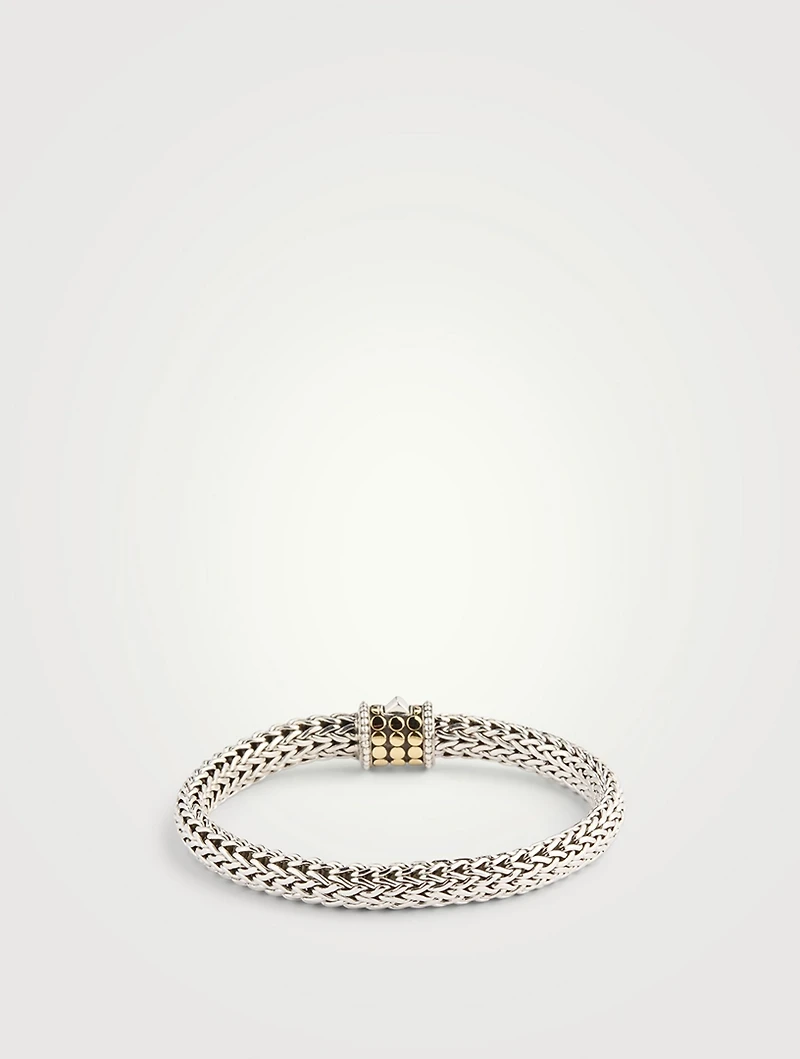 Icon Dot Sterling Silver And Gold Bracelet