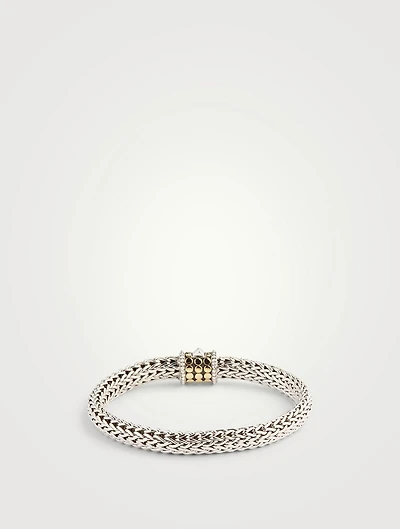 Icon Dot Sterling Silver And Gold Bracelet
