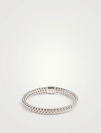 Icon Sterling Silver Bracelet With Blue Sapphire