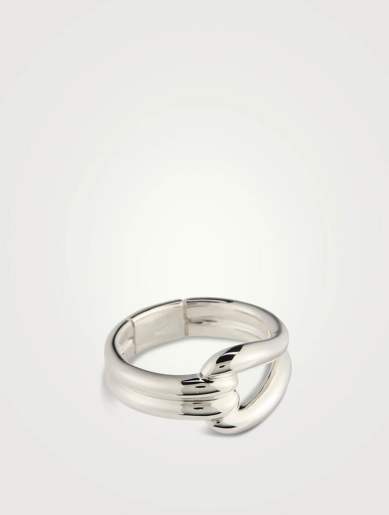 Surf Link Sterling Silver Ring