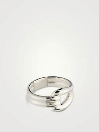 Surf Link Sterling Silver Ring