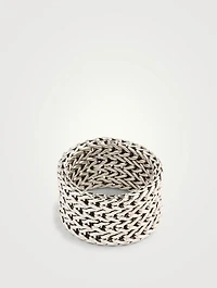 Rata Chain Sterling Silver Wide Band Ring