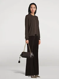 Folded Leather Shoulder Bag
