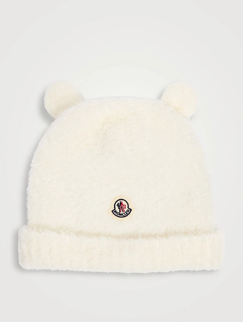 Wool-Blend Beanie With Ears