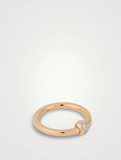 Together 18K Rose Gold Ring With Diamonds