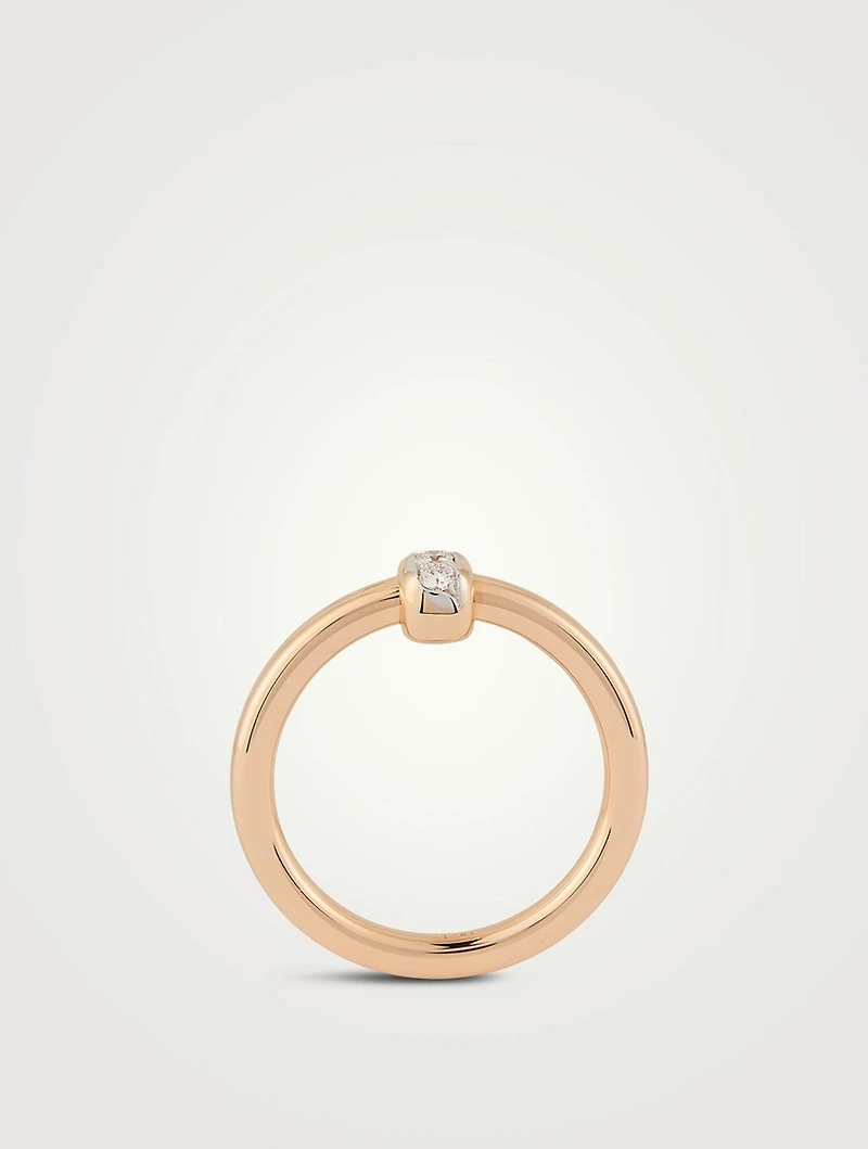 Together 18K Rose Gold Ring With Diamonds