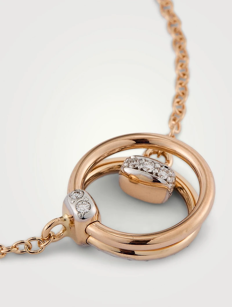Together 18K Rose Gold Bracelet With Diamonds