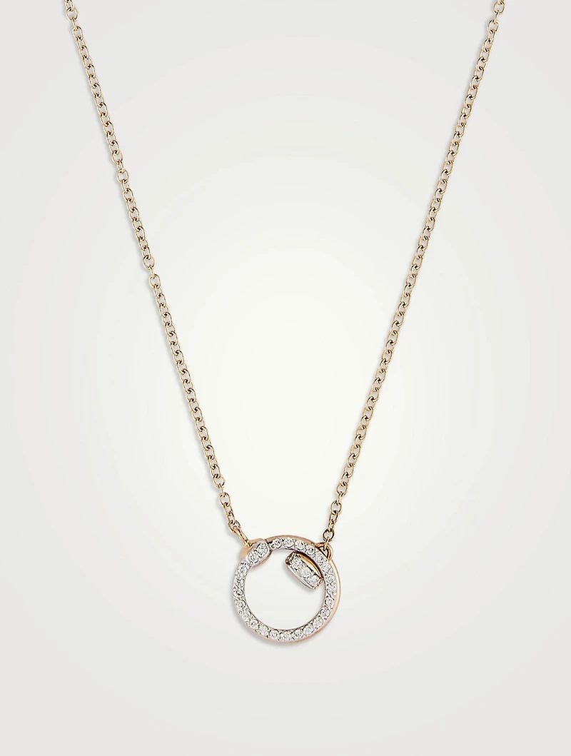 Together 18K Rose Gold Pendant Necklace With Diamonds
