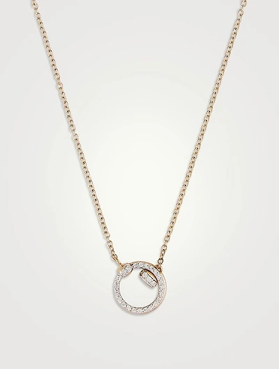 Together 18K Rose Gold Pendant Necklace With Diamonds