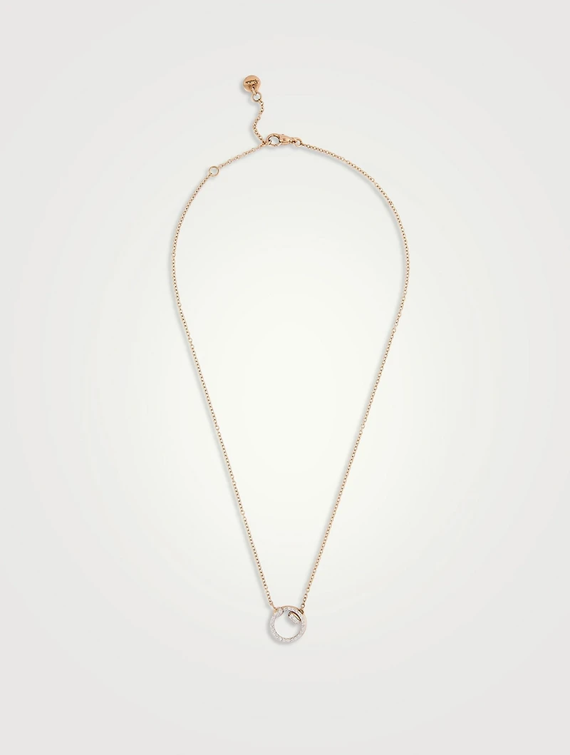 Together 18K Rose Gold Pendant Necklace With Diamonds