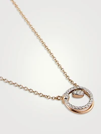 Together 18K Rose Gold Pendant Necklace With Diamonds