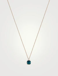 Nudo Mini 18K Rose Gold And White Gold Pendant Necklace With London Blue Topaz And Diamonds
