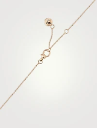 Nudo Mini 18K Rose Gold And White Gold Pendant Necklace With Sky Blue Topaz And Diamonds