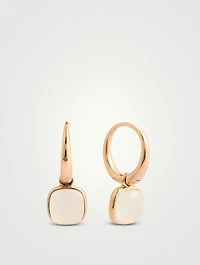 Nudo Mini 18K Gold Earrings With Milky Quartz