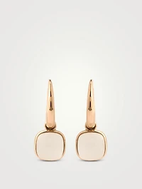 Nudo Mini 18K Gold Earrings With Milky Quartz