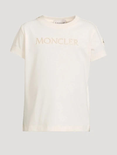 Cotton Logo Embroidered T-Shirt