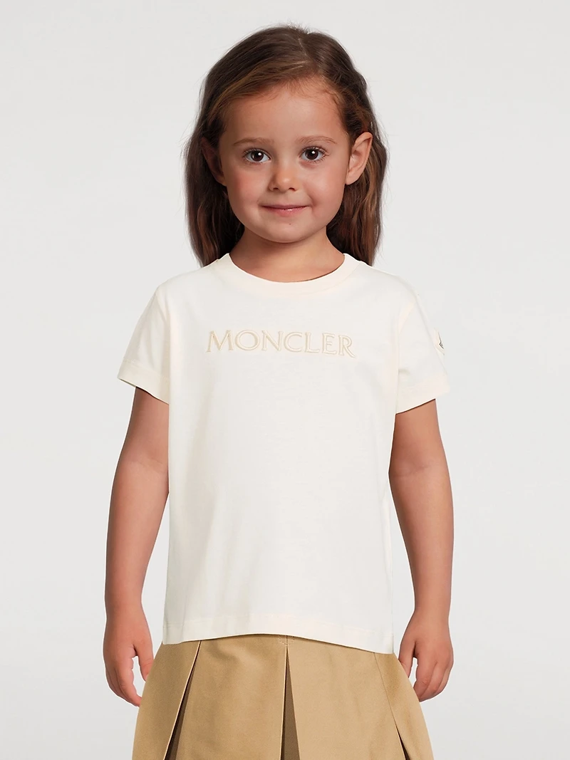 Cotton Logo Embroidered T-Shirt