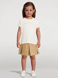 Cotton Logo Embroidered T-Shirt