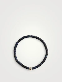 Blue Lapis Heishi Beaded Bracelet
