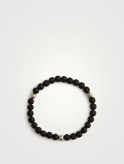 Lava Stone Beaded Bracelet