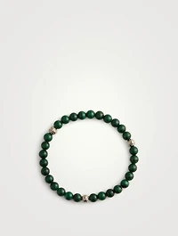 Green Malachite Beaded Bracelet