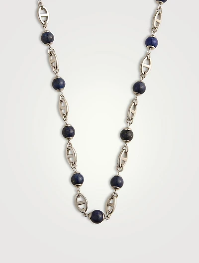 Mariner Chain Necklace With Blue Lapis