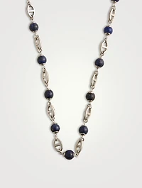 Mariner Chain Necklace With Blue Lapis