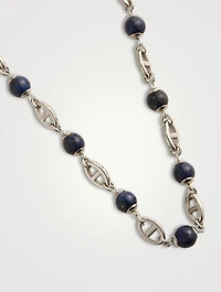 Mariner Chain Necklace With Blue Lapis