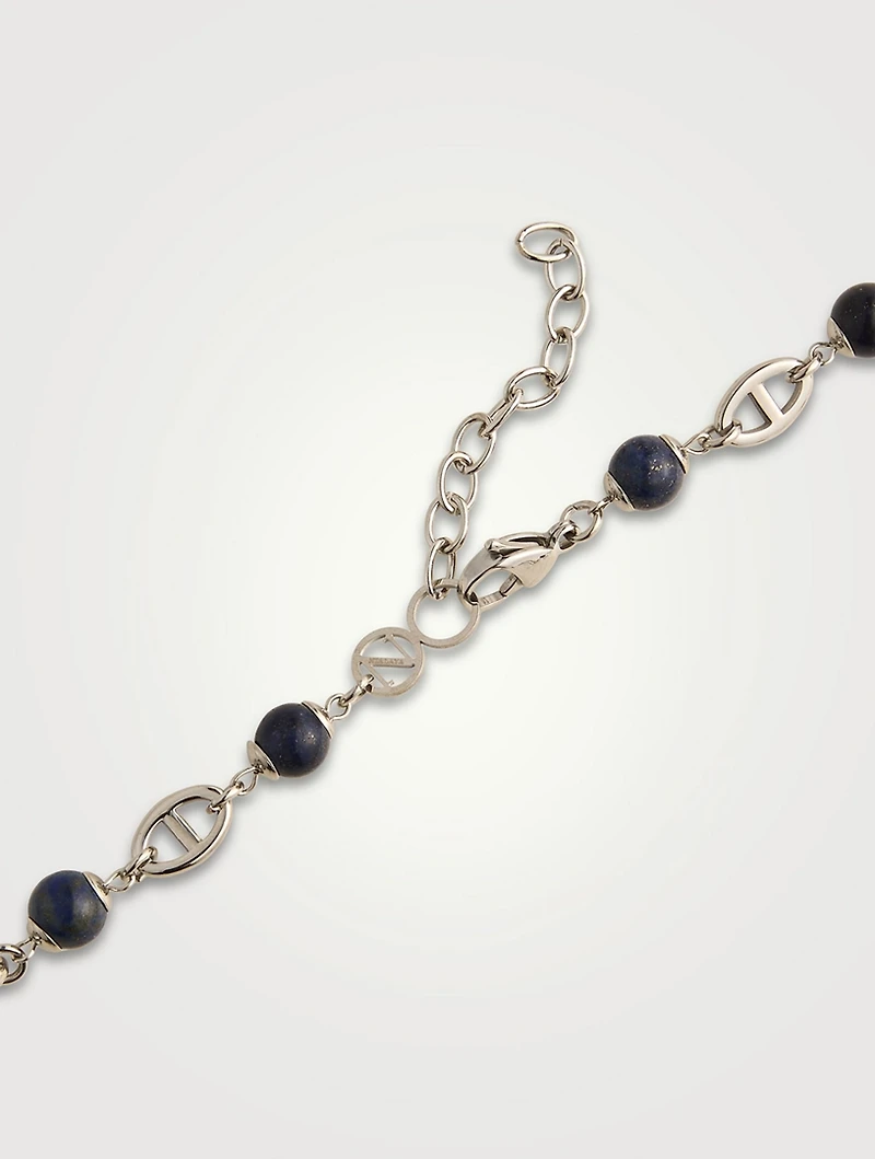 Mariner Chain Necklace With Blue Lapis