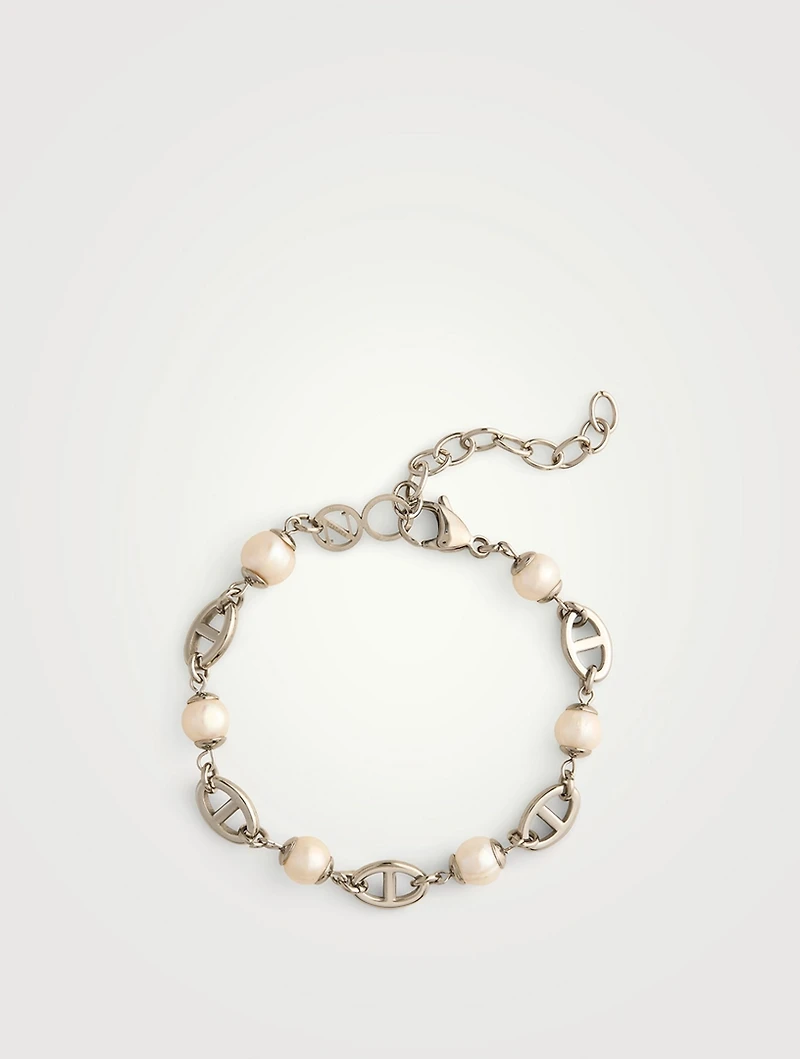 Mariner Chain Bracelet With Pearls