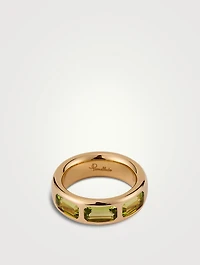 Iconica 18K Rose Gold Ring With Peridot