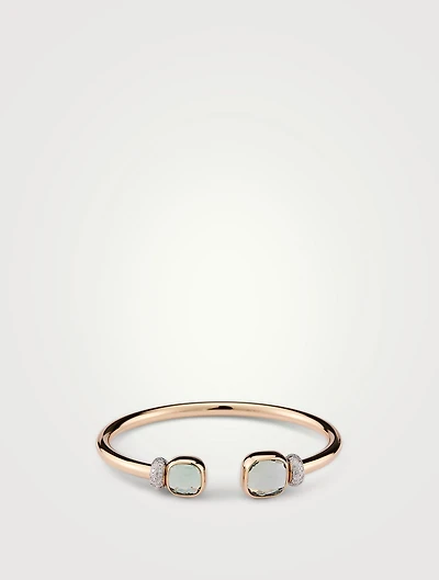 Nudo 18K Rose Gold Bracelet With Prasiolite And Diamonds