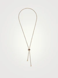 Iconica 18K Rose Gold Necklace With Pyrope Garnet