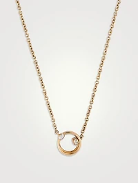 Together 18K Rose Gold Pendant Necklace With Diamonds