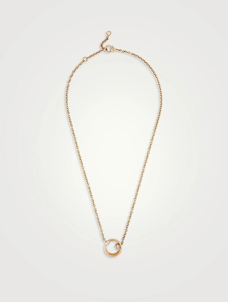 Together 18K Rose Gold Pendant Necklace With Diamonds